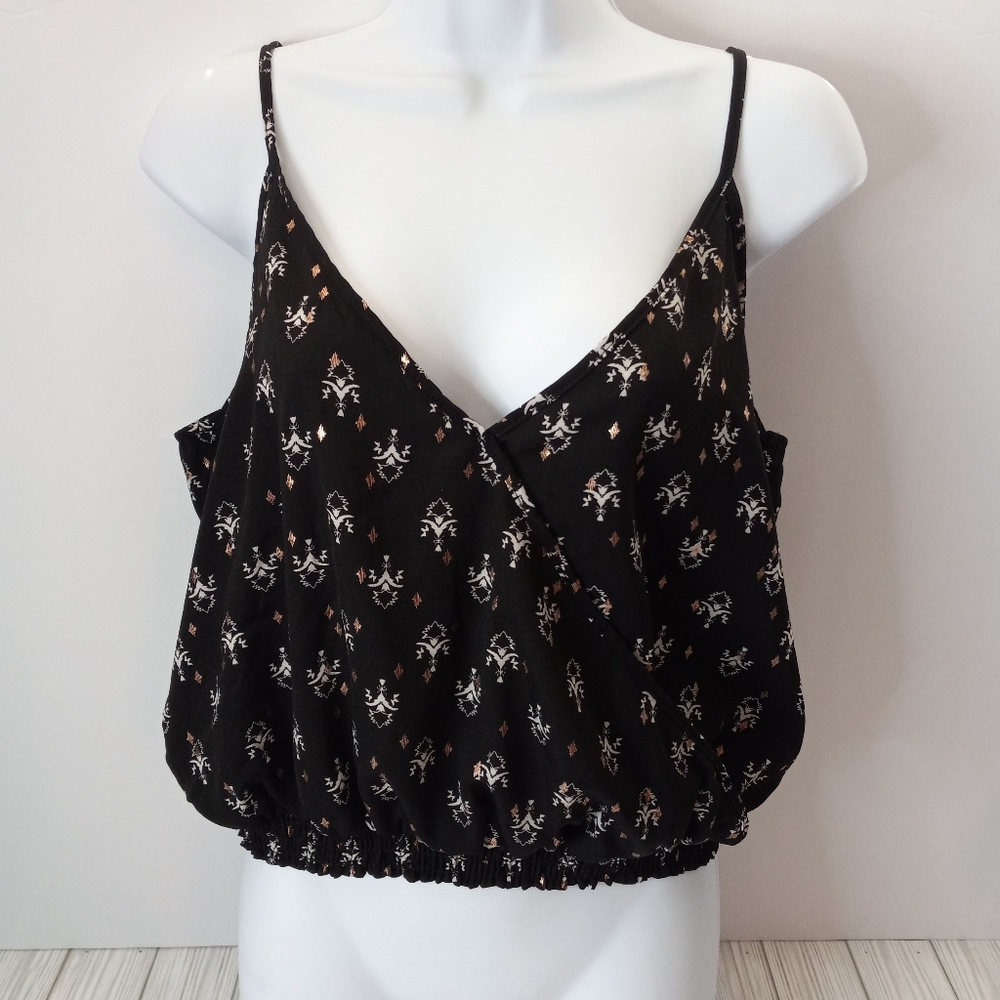 Love, Fire Surplice Womens Vneck Crop Top Size XL